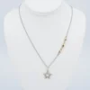 Sonja Picard 14k Gold Sterling Diamond Destiny Star Necklace 23", view 5