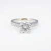 14k Diamond Engagement Ring White Gold 1.75ctw Round Size 5.5, view 1