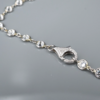 Platinum Diamond Station Necklace 9 carats Bezel Set 15" DBTY, view 6