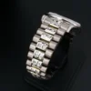 Custom Diamond Rolex President Day-Date 18k White Gold Mens 36mm 18239 1989, view 3