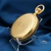 1880s 18k Yellow Gold Patek Philippe Co Pocket Watch MW Shaw Tx Dbl Hunter, view 3