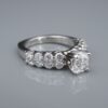 Diamond Engagement Ring 18k White Gold Platinum 2 ctw Size 6.75 GIA G VS2, view 8