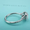 Tiffany & Co. Soleste Diamond Halo Ring Platinum Sz 6 Box 1.25ctw Cushion, view 8
