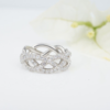 David Yurman Diamond Eternity Band Ring Platinum Size 5 7.3mm Wisteria, view 4