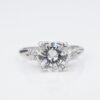 1940s 14k Platinum Natural Diamond Engagement Ring 1.75ct Sz 6.75 OEC, view 1