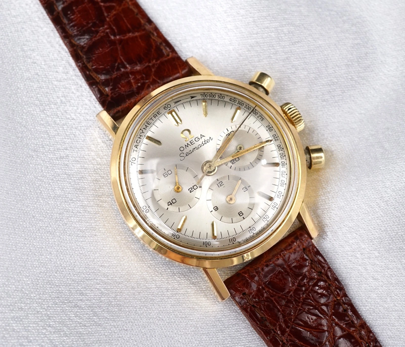 1966 Omega Seamaster Chronograph 105.005-65 Cal 321 Vintage 35mm Serviced, view 3