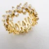 Impressive Marquise Natural Diamond Eternity Ring Size 6.25 10mm 5cttw, view 7