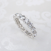 Harry Winston Diamond Eternity Band Ring Platinum 4 carat Size 7 4mm, view 4