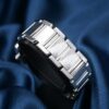 Cartier Tank 18k White Gold Diamond Watch 6" 20mm Quartz 2403, view 3