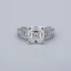 Platinum Asscher Diamond Engagement Ring 2.07 ct H IF GIA Flawless, view 6
