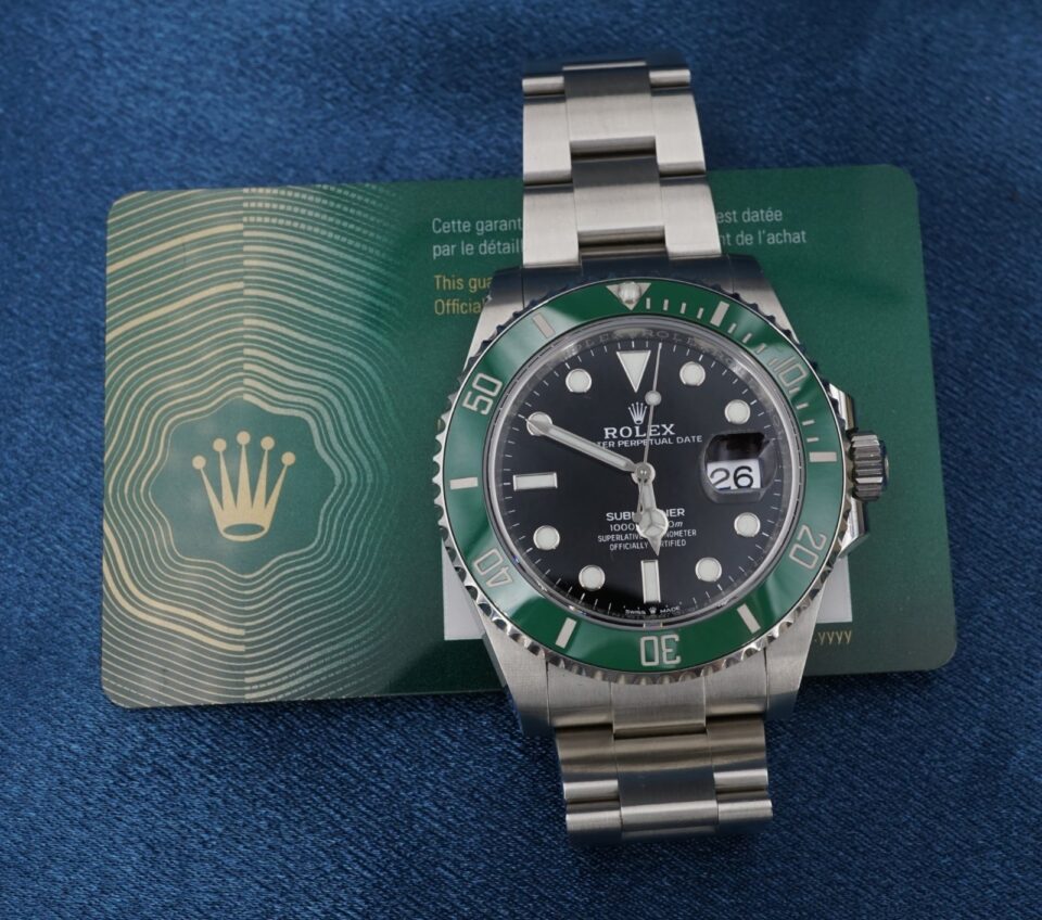 Authentic Rolex Submariner Starbucks 126610LV Box Card 2022 Green 41mm W1200