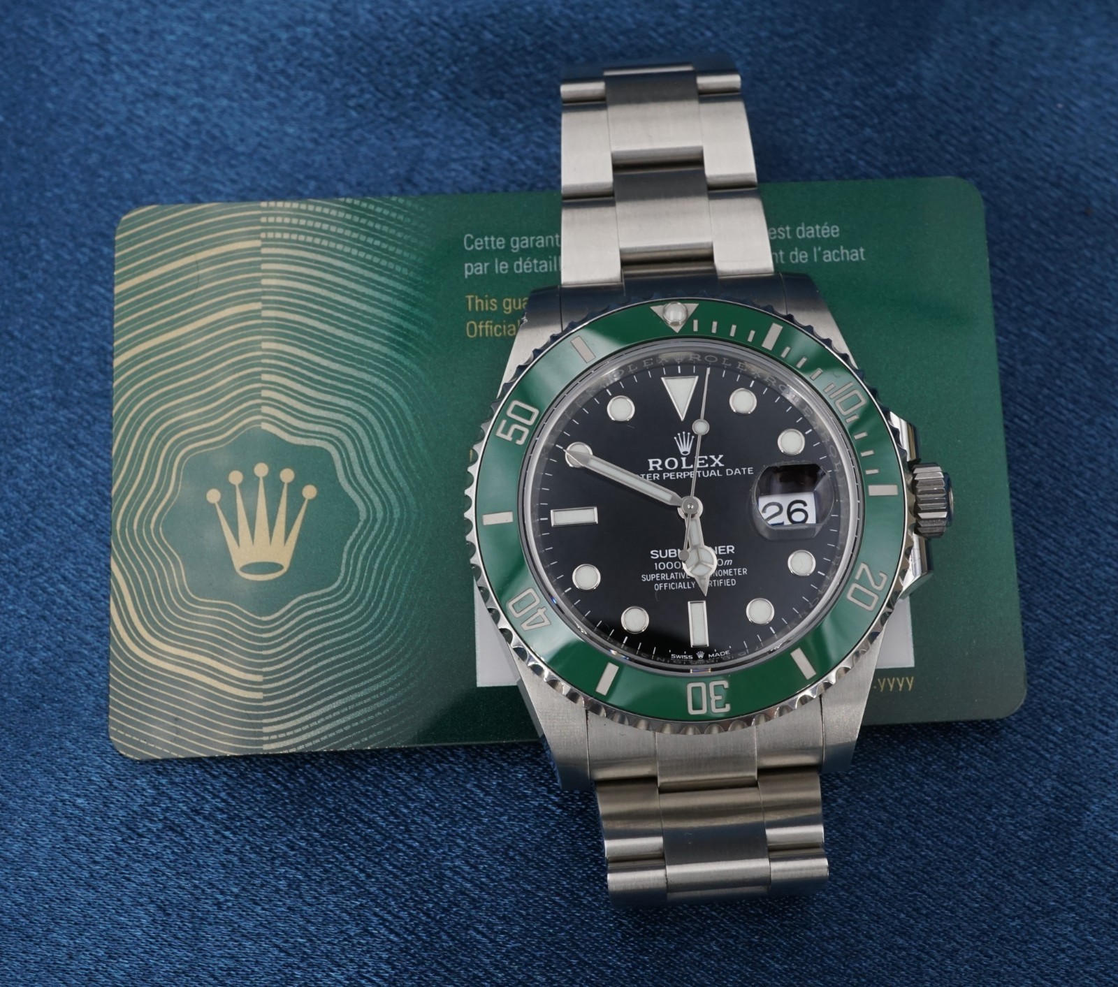 Authentic Rolex Submariner Starbucks 126610LV Box Card 2022 Green 41mm, view 1