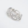 David Yurman Diamond Eternity Band Ring Platinum Size 5 7.3mm Wisteria, view 3
