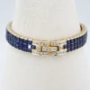 Craig Drake 18k 25cttw Natural Sapphire & Diamond Bracelet Yellow Gold 7", view 7