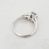 Vintage Diamond Engagement Ring Platinum 1.7ctw 3 Stone Sz 6.25 H VS2 GIA, view 7