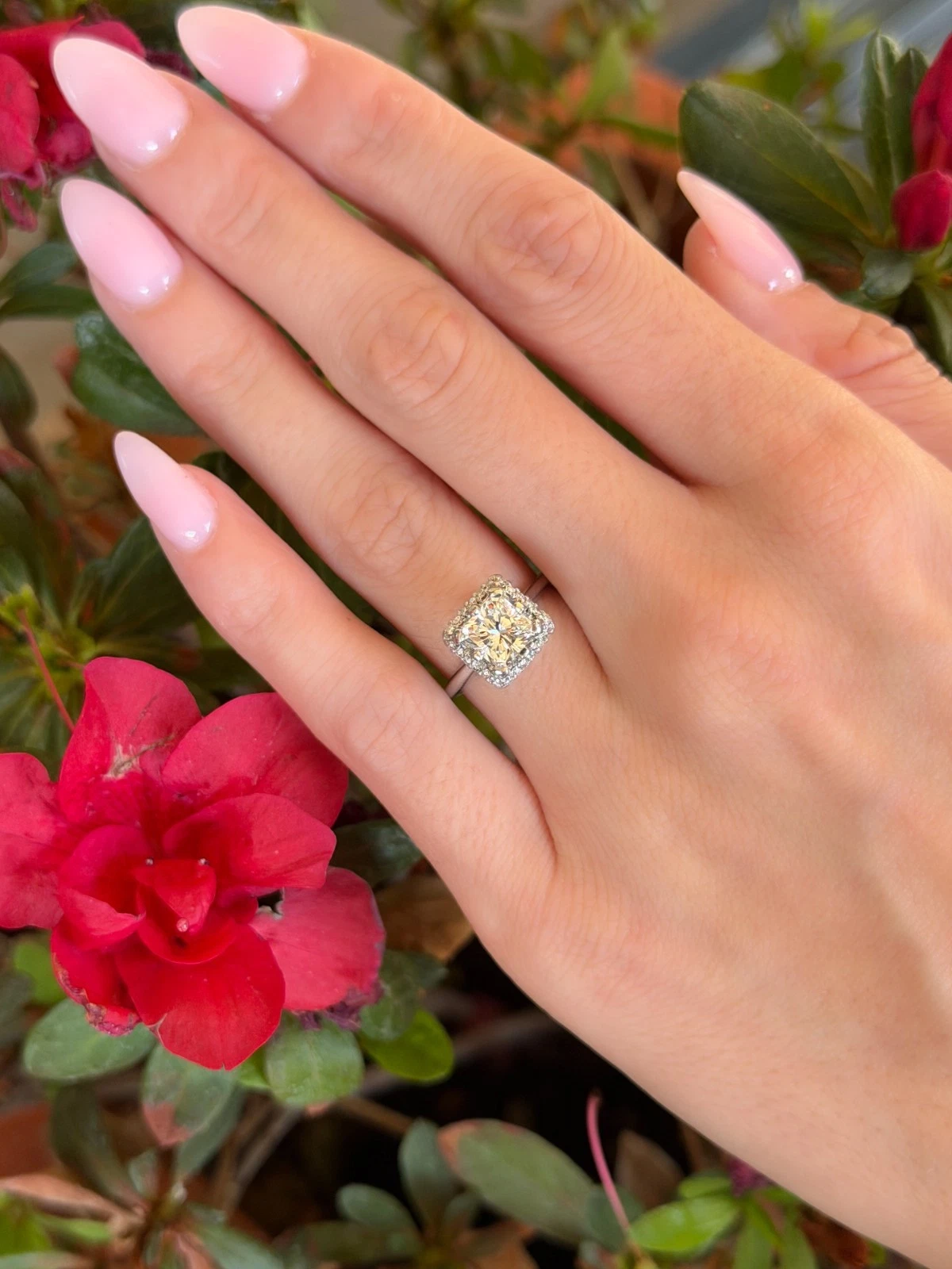Tacori 1.5ct Radiant Diamond Halo Engagement Ring EGL G SI1 Platinum Sz 5, view 10