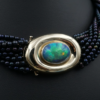 Rare 18k 1980 Paloma Picasso 7ct Black Opal Torsade Necklace Tiffany Co, view 1
