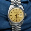 1975 Rolex Datejust Ref 1603 Gold Stick Dial 7.75" SS Warranty 36mm, view 1