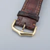 Cartier Tank Americaine 18k Yellow Gold Chrono Watch Leather 26mm 1730, view 5