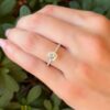 Diamond Engagement Ring 14k White Gold GIA VS1 Solitaire 1.3ct Size 6 shown worn, view 3