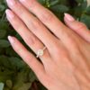 14k Diamond Engagement Ring White Gold 1.75ctw Round Size 5.5 shown worn