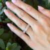 7ct Natural Diamond Eternity Band Platinum Ring Size 5.5 Chunky 6mm shown worn