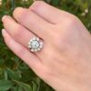Vintage 14k Diamond Engagement Ring 1.5ct Yellow Gold Bridal Set Sz 6.5 shown worn
