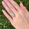 Vintage 14k Diamond Engagement Ring 1.5ct Yellow Gold Bridal Set Sz 6.5, view 3