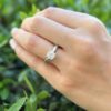 Diamond Platinum Engagement Ring Solitaire 1.21ct Size 6.75 GIA XXX Varna shown worn