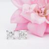 Tiffany Platinum Lucida Diamond Stud Earrings 2.19 carat VVS with Box, view 3