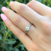 Tiffany & Co Diamond Engagement Ring Platinum .62ct H VS1 Size 5.5 shown worn