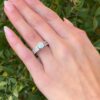 14k Diamond Engagement Ring White Gold 2 ctw Size 6.75 shown worn