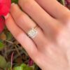 Tacori 1.5ct Radiant Diamond Halo Engagement Ring EGL G SI1 Platinum Sz 5 shown worn