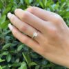 James Allen 0.9ct Diamond Engagement Ring Solitaire 14k Sz 5.5 F SI2 GIA shown worn