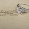 Antique Tiffany & Co Diamond Engagement Ring Platinum 2.15ct GIA Sz 5.75 shown worn, view 4