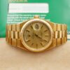 Rolex President Oysterquartz Day-Date 18k Mens 36mm 19018 1979 Full Set shown worn