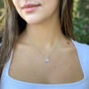 Tiffany Diamond Peretti Full Heart Necklace Pave Platinum 16" Box shown worn