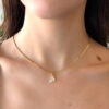 14k 2.7ct Natural Pear Diamond Solitaire Pendant Necklace Yellow Gold 16" shown worn