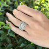 Neil Lane 14k Engagement Ring Leo Princess Diamond 3.7ct Size 7 GSI G VS1 shown worn