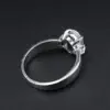 Vintage Black Opal and Diamond Cocktail Ring, Platinum, view 5