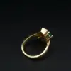 Vintage Natural Emerald and Diamond Bypass Ring, 1.5 Ct, 14k Gold, view 4