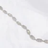 Art Deco Diamond Filigree Panel Bracelet, 14k White Gold, view 5