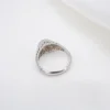 Antique Platinum Filigree Diamond Engagement Ring, 1/2 Ct, view 4