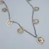 Santa Fe Jewels Antique Moroccan Coin Station Necklace, Sterling Silver, 31 Inch, view 1