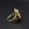 Antique Amethyst, Pearl and Enamel Ring, 18k Yellow Gold, view 5