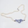 Steve Walters Carved Chalcedony and Pearl Necklace, 14k Gold, 18", view 4