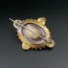 Victorian Onyx and Pearl Mourning Brooch, 10k Yellow Gold, view 3