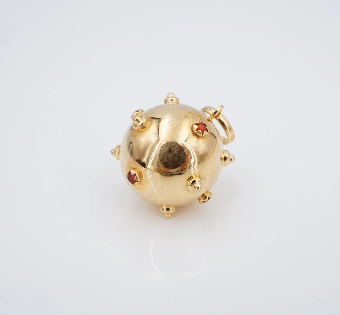 Mid-Century Sputnik Charm Pendant, 18k Yellow Gold, view 3