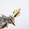 Tiffany Co. Platinum Bird on a Rock Amethyst Diamond Brooch 2 inch 18k Gold - view 9
