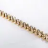 Estate 14k Diamond Tennis Bracelet Slant Link 2ctw Yellow Gold 6.75 inch - view 6